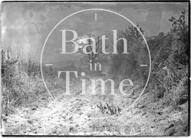 Snowy footpath near Sydney Buildings, Bath c.1920