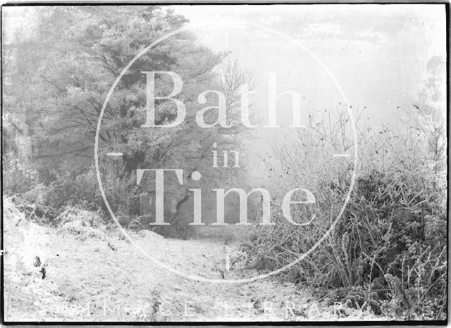 Snowy footpath near Sydney Buildings, Bath c.1920