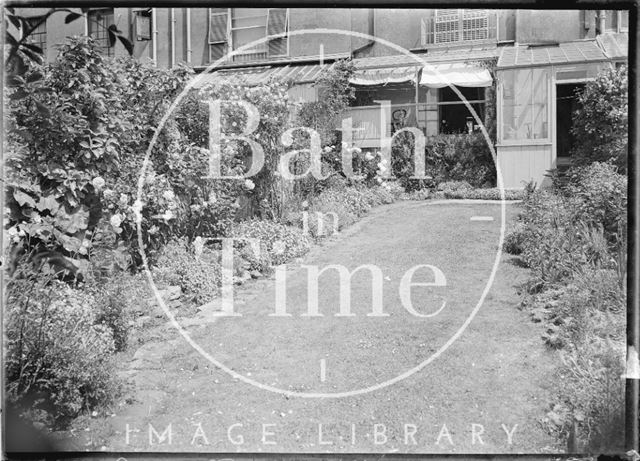 Back garden, 32, Sydney Buildings, Bath c.1920