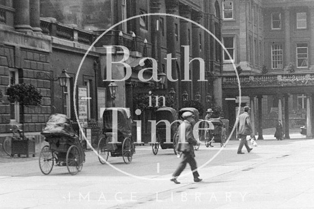 Abbey Church Yard looking towards the Grand Pump Room Hotel, Bath c.1937 - detail