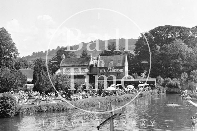 The Weir Tea Gardens, Bathampton c.1950 - detail