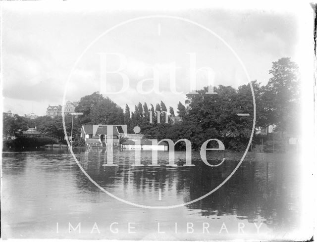 The Cricket Ground, in flood, Bath c.1930