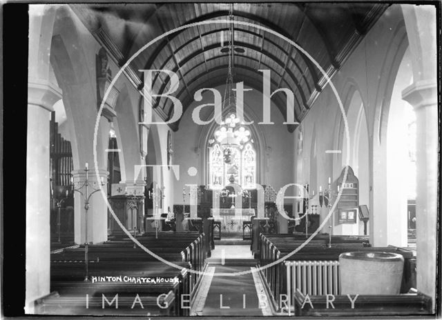 Church interior, Hinton Charterhouse c.1930