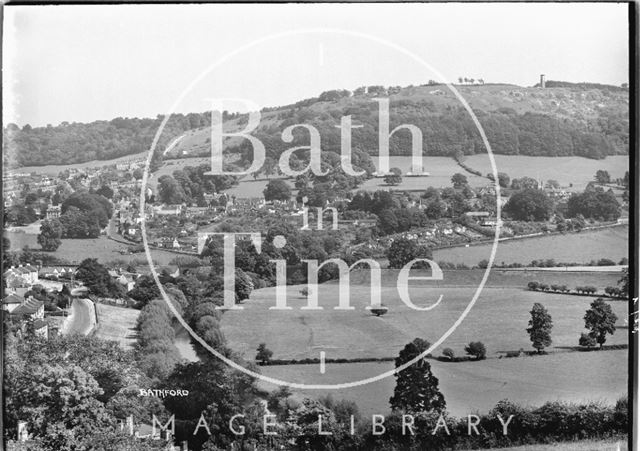 View of Bathford from the Cliffs 1939