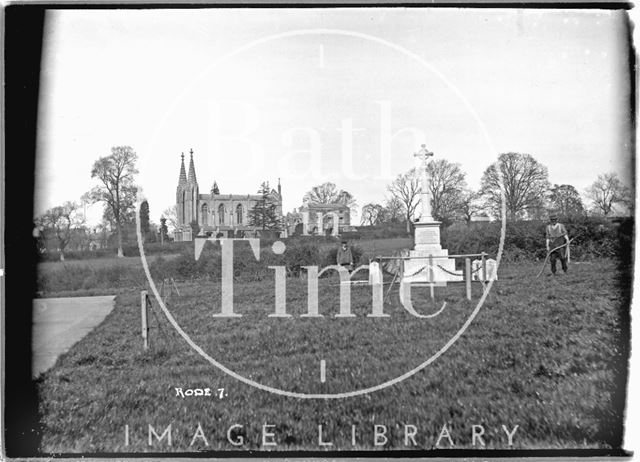 Rode War Memorial and church, Somerset No. 7 c.1935