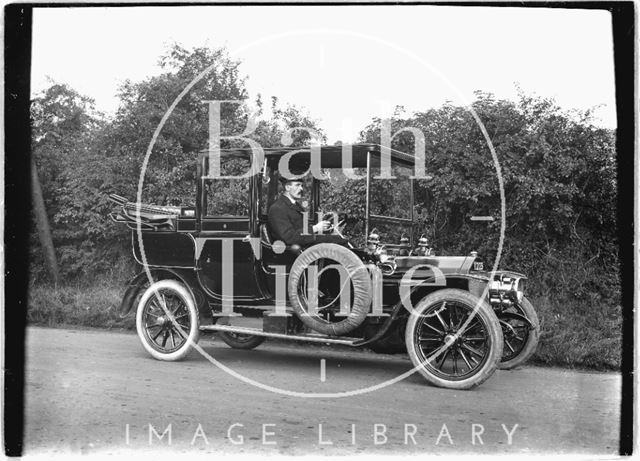 A car from Bence's, Batheaston, Horseshoe Walk, Bath c.1915