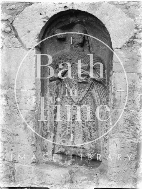 Early stone carving, Bathampton Church c.1930