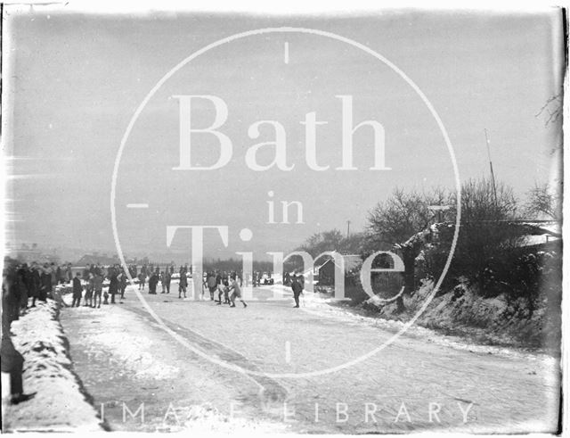 Skating, Bathwick, Bath c.1928