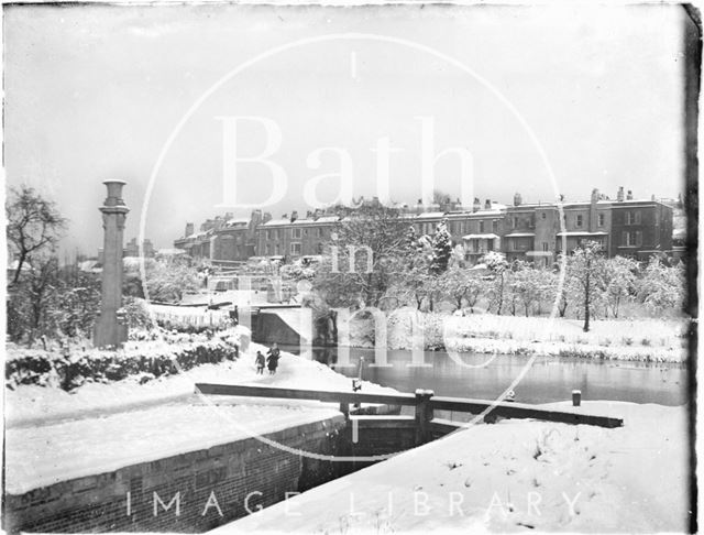 The Kennet and Avon Canal, Sydney Buildings, Bath c.1920