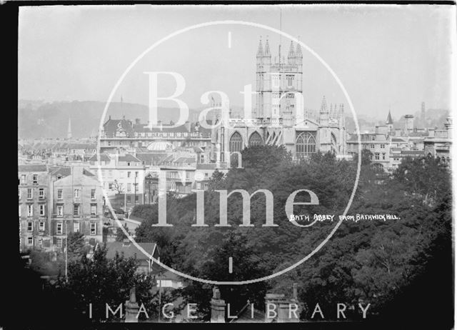 The Abbey from Bathwick Hill, Bath c.1930