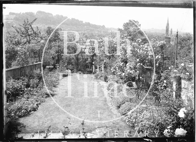 View of Bath from the back garden of 32, Sydney Buildings, Bath c.1920