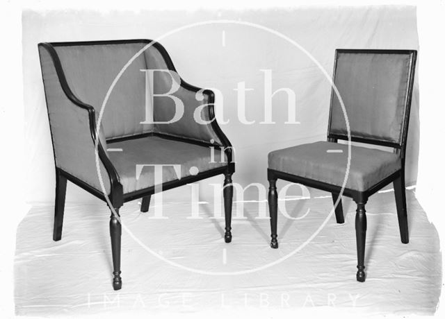 Studio shot of some chairs c.1920