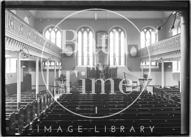 Interior of the Countess of Huntingdon's Chapel, Vineyards, Bath c.1920