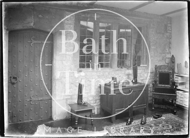 Interior of Payne's Bootmakers and sellers, 7, Broad Street, Bath c.1920