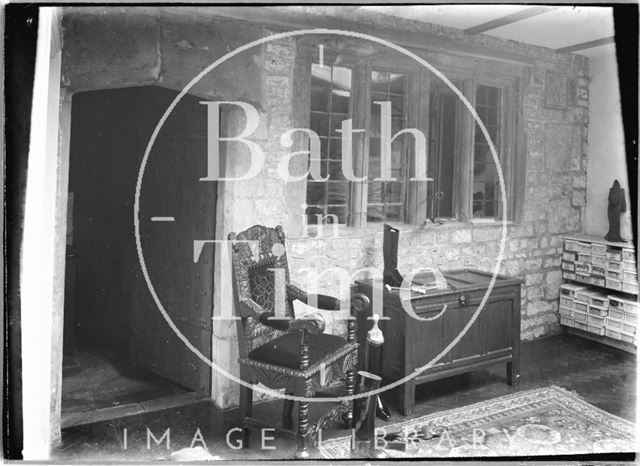 Interior of Payne's Bootmakers and sellers, 7, Broad Street, Bath c.1920