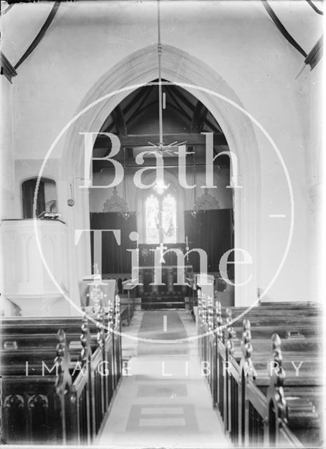 Interior of St. James's Church, Southstoke c.1920