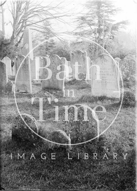 Gravestones in an unidentified graveyard c.1920