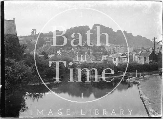 Beechen Cliff and view of Kennet and Avon Canal, Widcombe, Bath c.1923