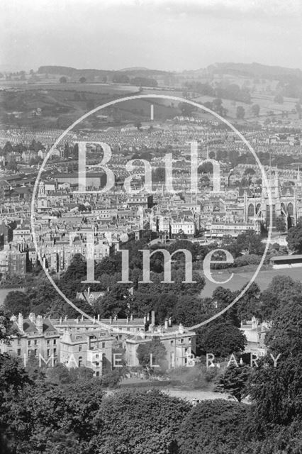 View of Bath from Beechen Cliff No. 7 c.1935 - detail