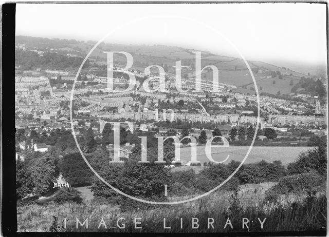 View of Camden and Larkhall from Beechen Cliff, Bath c.1920