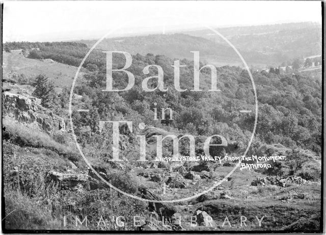 View of Limpley Stoke Valley from the Monument, Bathford c.1935