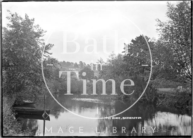 The River Avon, Batheaston c.1907