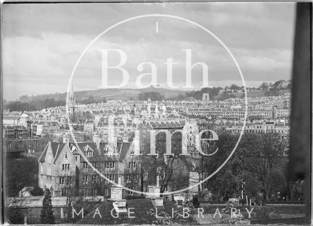 View of Bathwick from Bathwick Hill, Bath c.1950?