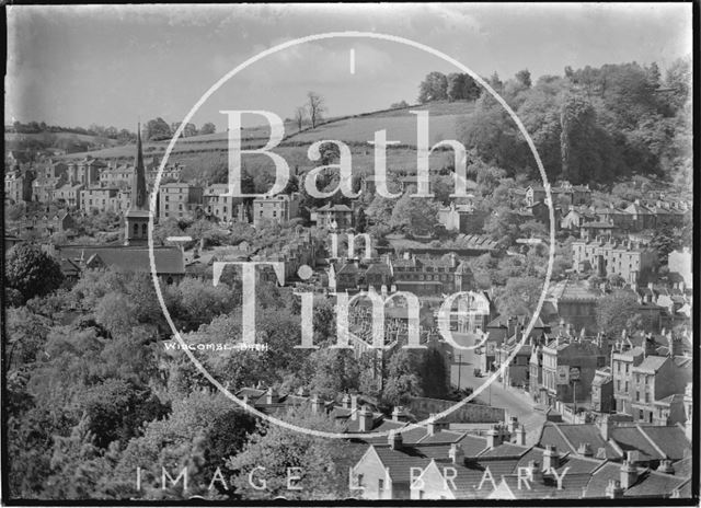 View of Widcombe from 32, Sydney Buildings, Bath c.1920