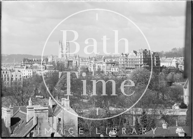 View of Abbey and Empire Hotel from Sydney Buildings, Bath No. 1 c.1920