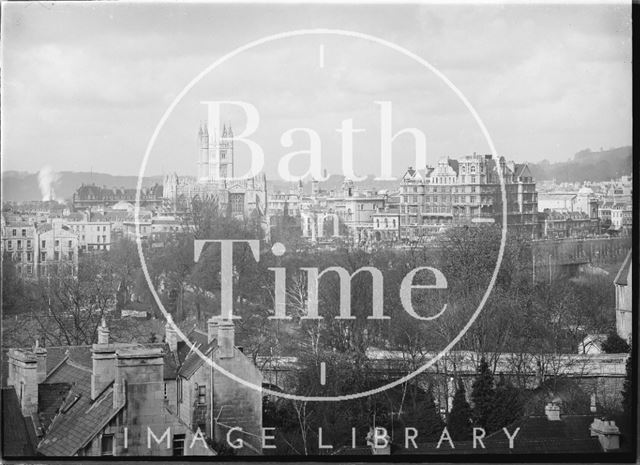 View of Abbey and Empire Hotel from Sydney Buildings, Bath No. 4 c.1920