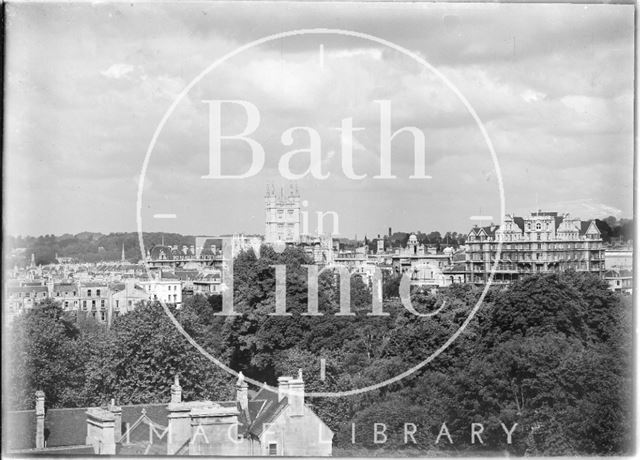 View of Abbey and Empire Hotel from Sydney Buildings, Bath No. 5 c.1920