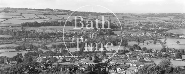 Bathampton, Batheaston and Little Solsbury from Hampton Rocks 1936