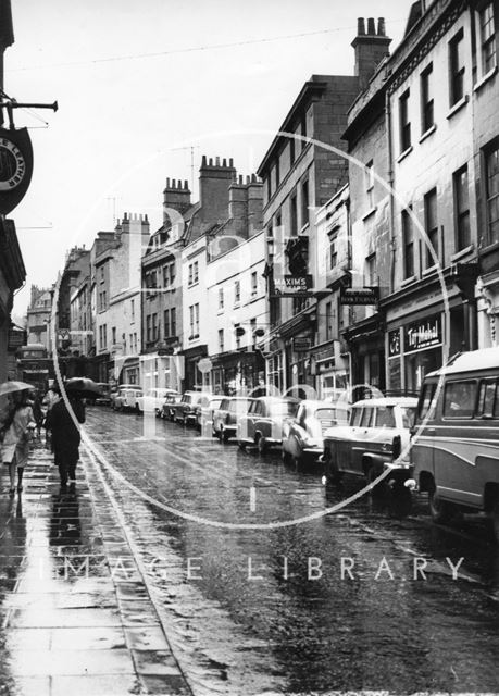 View up Broad Street, Bath c.1966