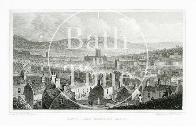 Bath from Beechen Cliff 1829