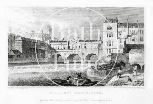 Pulteney Bridge, Bath 1829