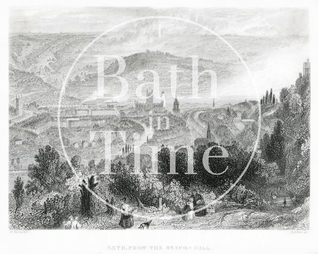 Bath from the Beacon Hill 1849