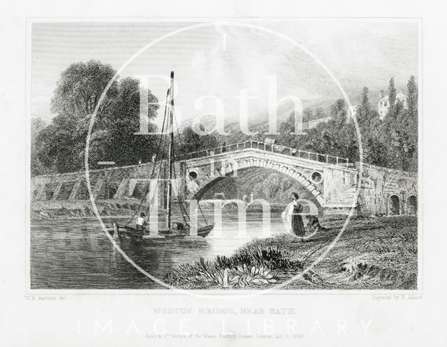 Weston (Newbridge) Bridge near Bath 1830