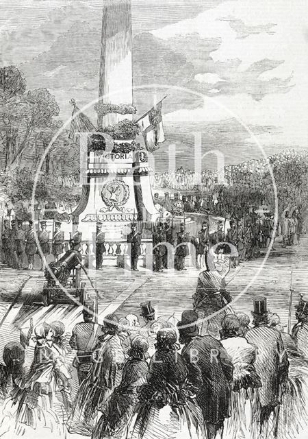 The Inaugaration of Russian Cannons at Royal Victoria Park, Bath 1857