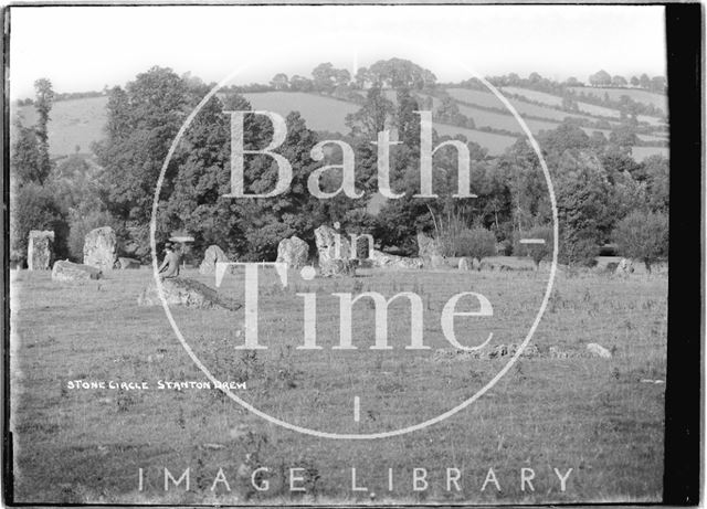 Stone circle, Stanton Drew, Somerset c.1930