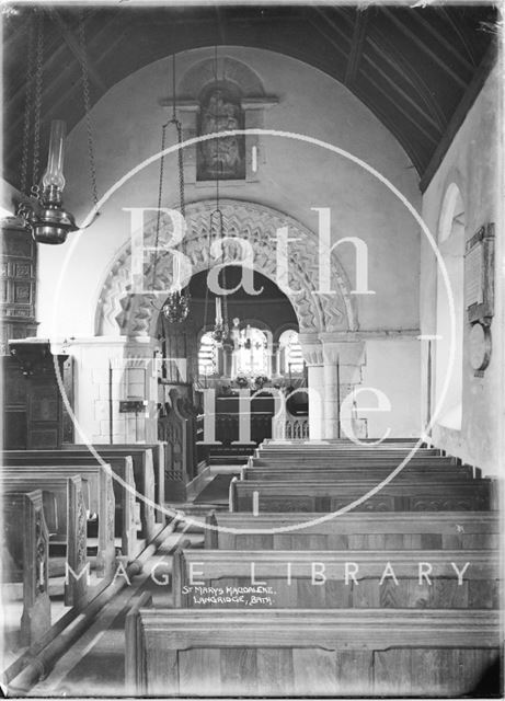 Interior of St. Mary Magdalene Church, Langridge c.1937