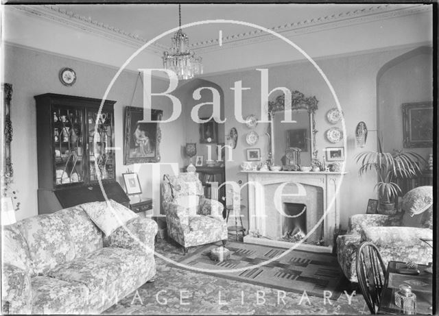 Interior of an unidentified house in Bath c.1920