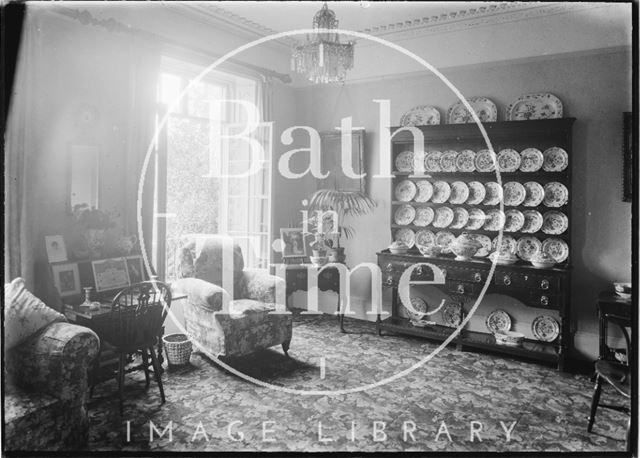 Interior of an unidentified house in Bath c.1920