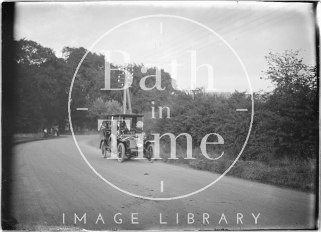 Chauffeur driven car, Box Road? 1913