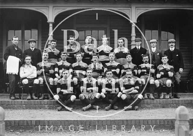 B.F.C. Team photo. Is this an early shot of Bath Rugby? c.1910