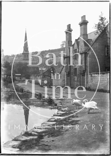 Beside the Kennet and Avon Canal, Widcombe, Bath c.1920