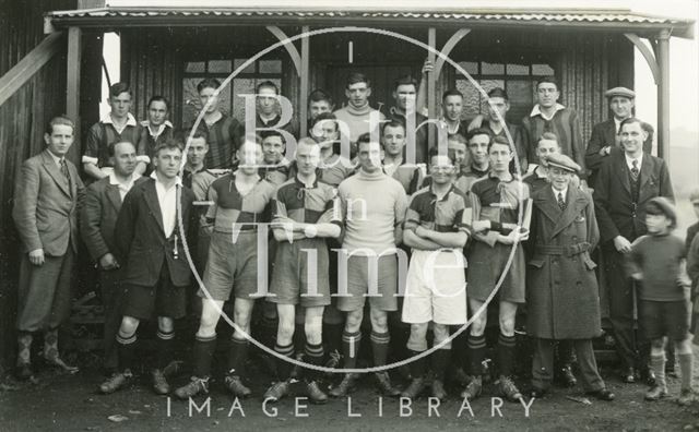 An unidentified football team in Bath c.1910