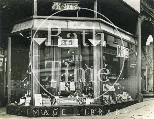 K Shoes shop at Evans & Owen, Bartlett Street, Bath c.1930