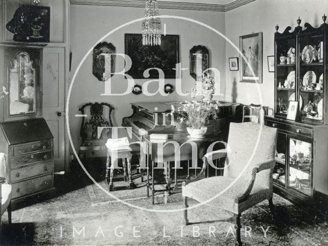 Interior of a sitting room in an unidentified location c.1930