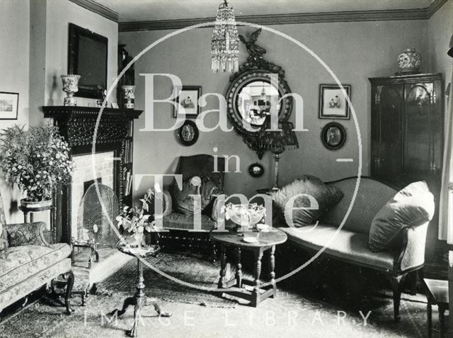 Interior of a sitting room in an unidentified location c.1930