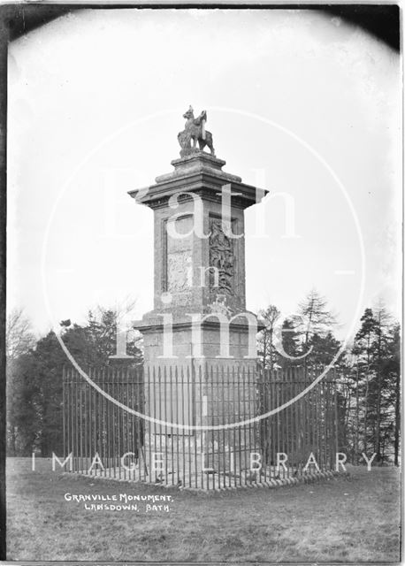 Sir Bevil Grenville's Monument, Lansdown, Bath c.1905